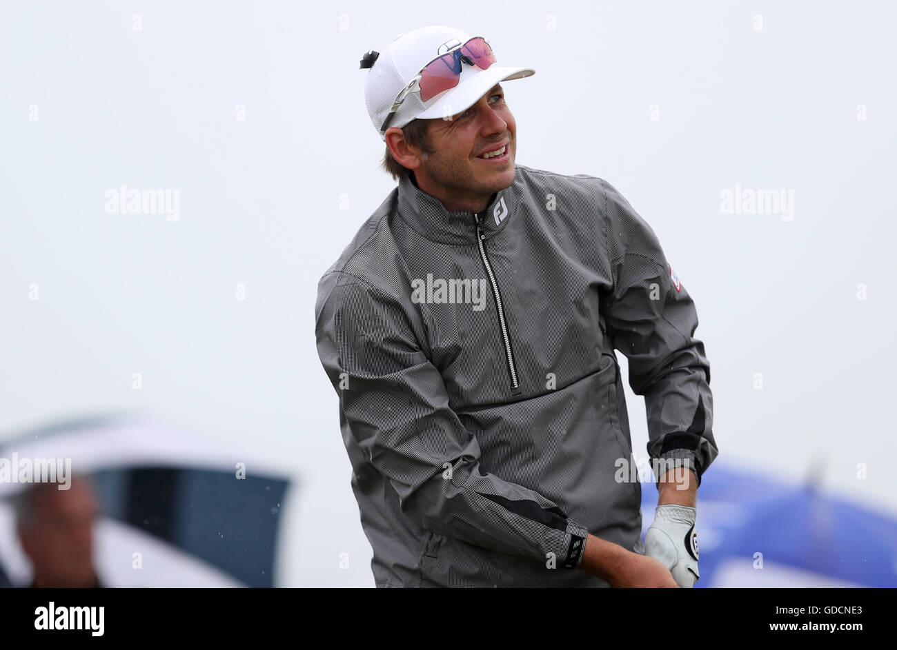 Der englische James Heath schlägt am zweiten Tag der Open Championship 2016 im Royal Troon Golf Club, South Ayrshire, ab. DRÜCKEN SIE VERBANDSFOTO. Bilddatum: Freitag, 15. Juli 2016. Siehe PA Geschichte GOLF Open. Bildnachweis sollte lauten: David Davies/PA Wire. Stockfoto
