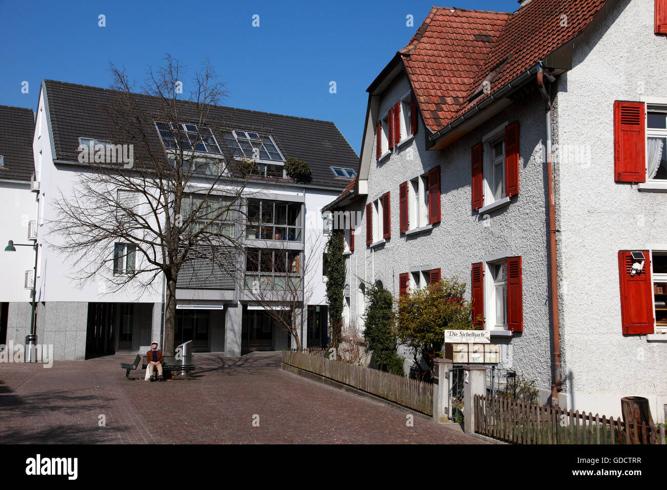 Eine private Ecke im Zentrum von Arlesheim bei Basel Stockfotografie - Alamy