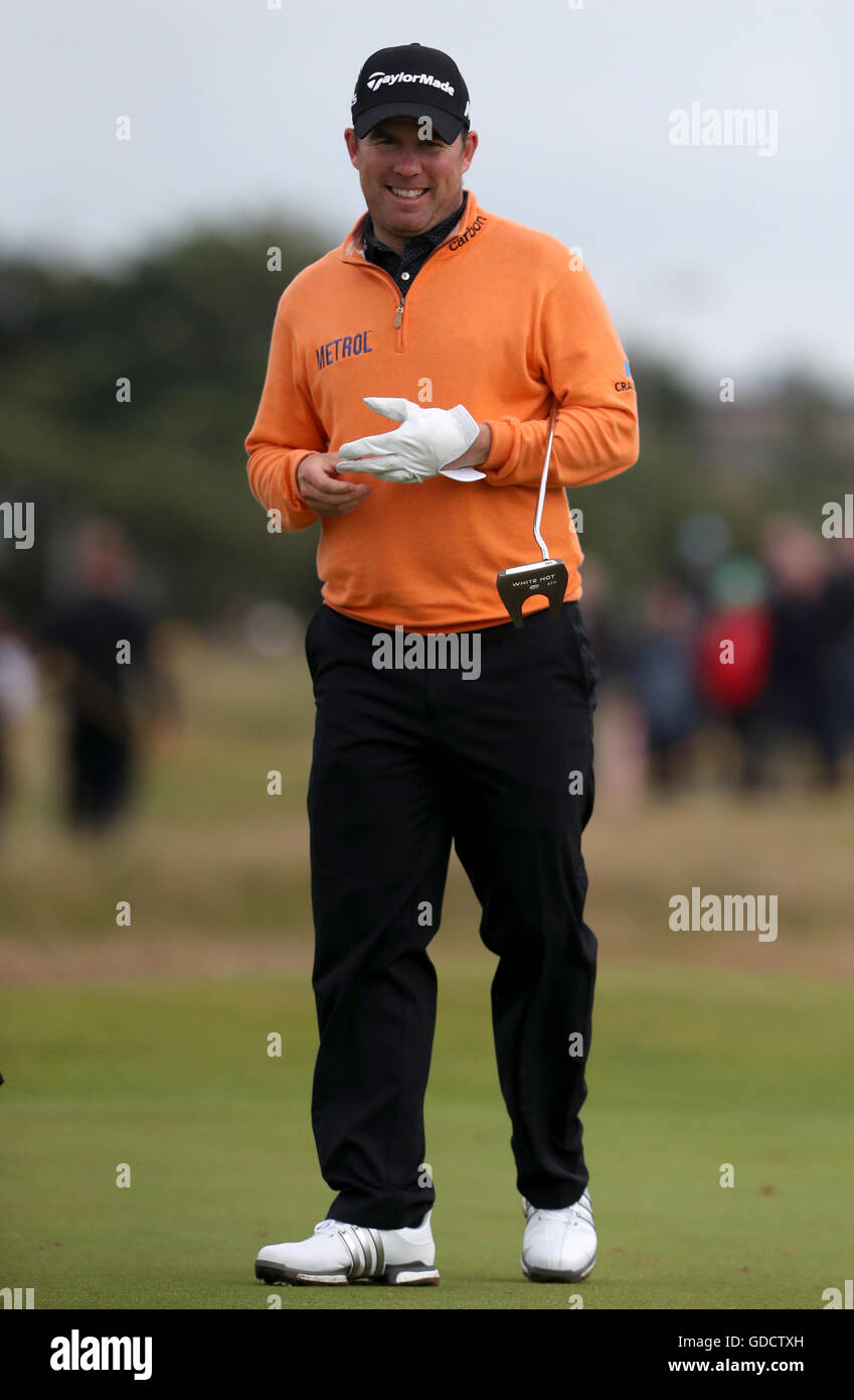 Schottlands Richie Ramsay tagsüber zwei von The Open Championship 2016 im Royal Troon Golf Club, South Ayrshire. Stockfoto