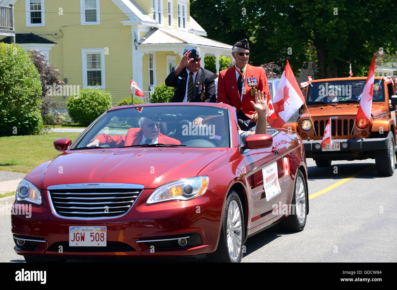 Canada Day Parade, St. Andrews, New Brunswick Stockfoto