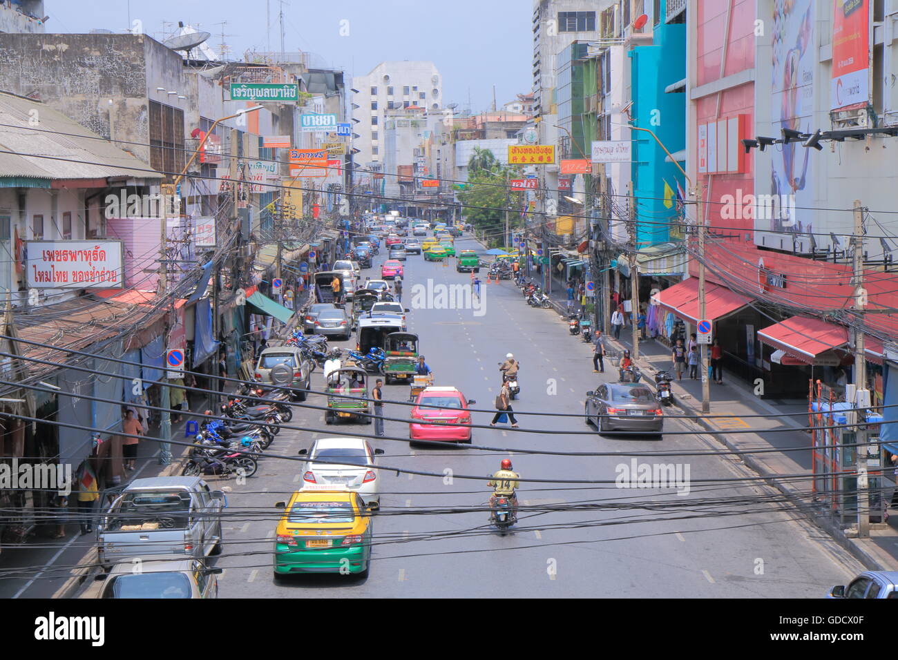 Wenig Indien Straßenansicht in Bangkok Thailand. Stockfoto