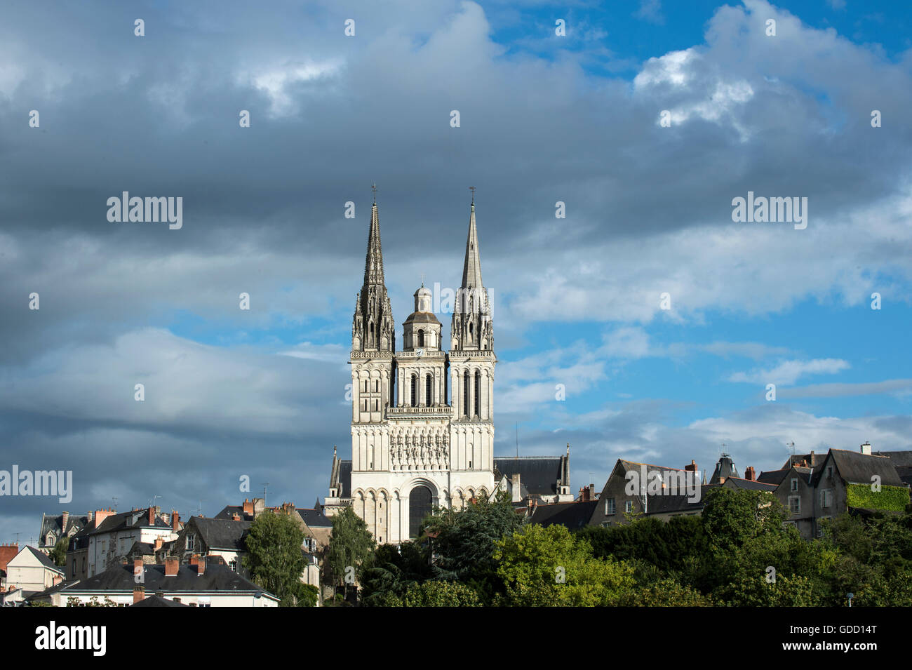 Europa, Frankreich, Maine et Loire, Angers, Kathedrale Saint-Maurice Stockfoto