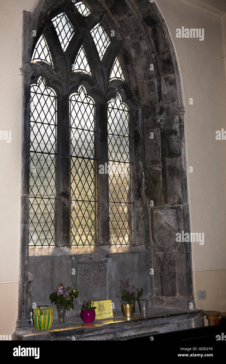 Co Galway, Galway, Irland, St. Nicholas' Collegiate Church, Lynch Memorial Fenster Stockfoto
