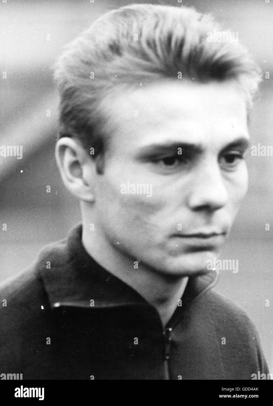 Libuda, Reinhard 'Stan', 10.10.1943 - 25.8.1996, deutscher Fußballspieler, Rechtsaußen des FC Schalke 04 1968 - 1972, Porträt, 1969, Stockfoto