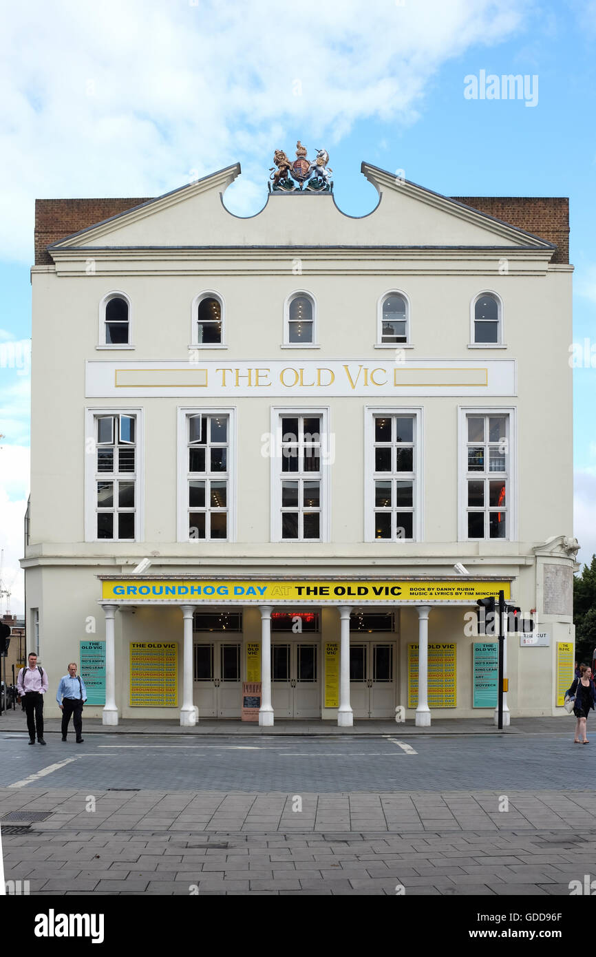 Das Old Vic Theater in London, England. Stockfoto