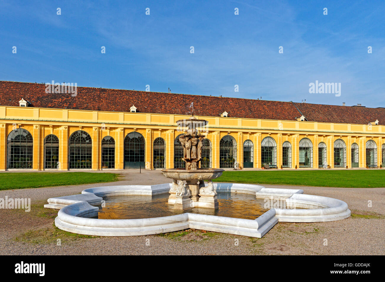 Schloss Schönbrunn, Orangerie Stockfoto