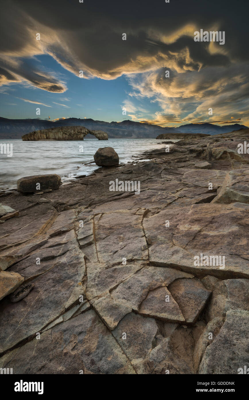 Südamerika, Argentinien, Santa Cruz, Patagonien, Lago Posadas Stockfoto