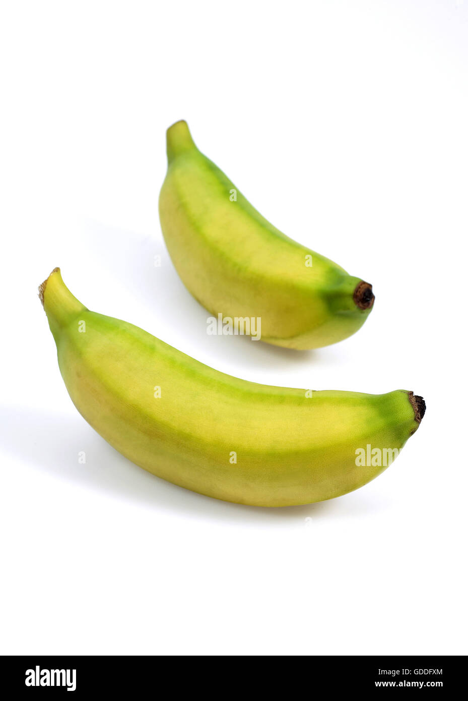 Banane auf weißen Hintergrund Stockfoto