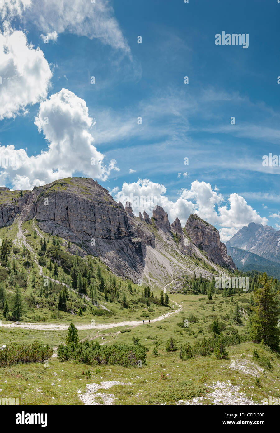 Misurina, Italia, Berg in der Nähe der Drei Zinnen, Tre Cimi di Laveredo Stockfoto