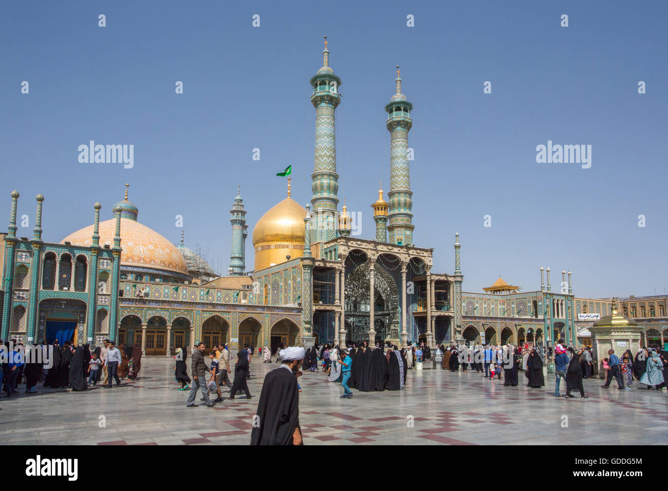 Iran, Stadt Qom, Hazrat-e Masumeh (Heiligtum) Stockfoto