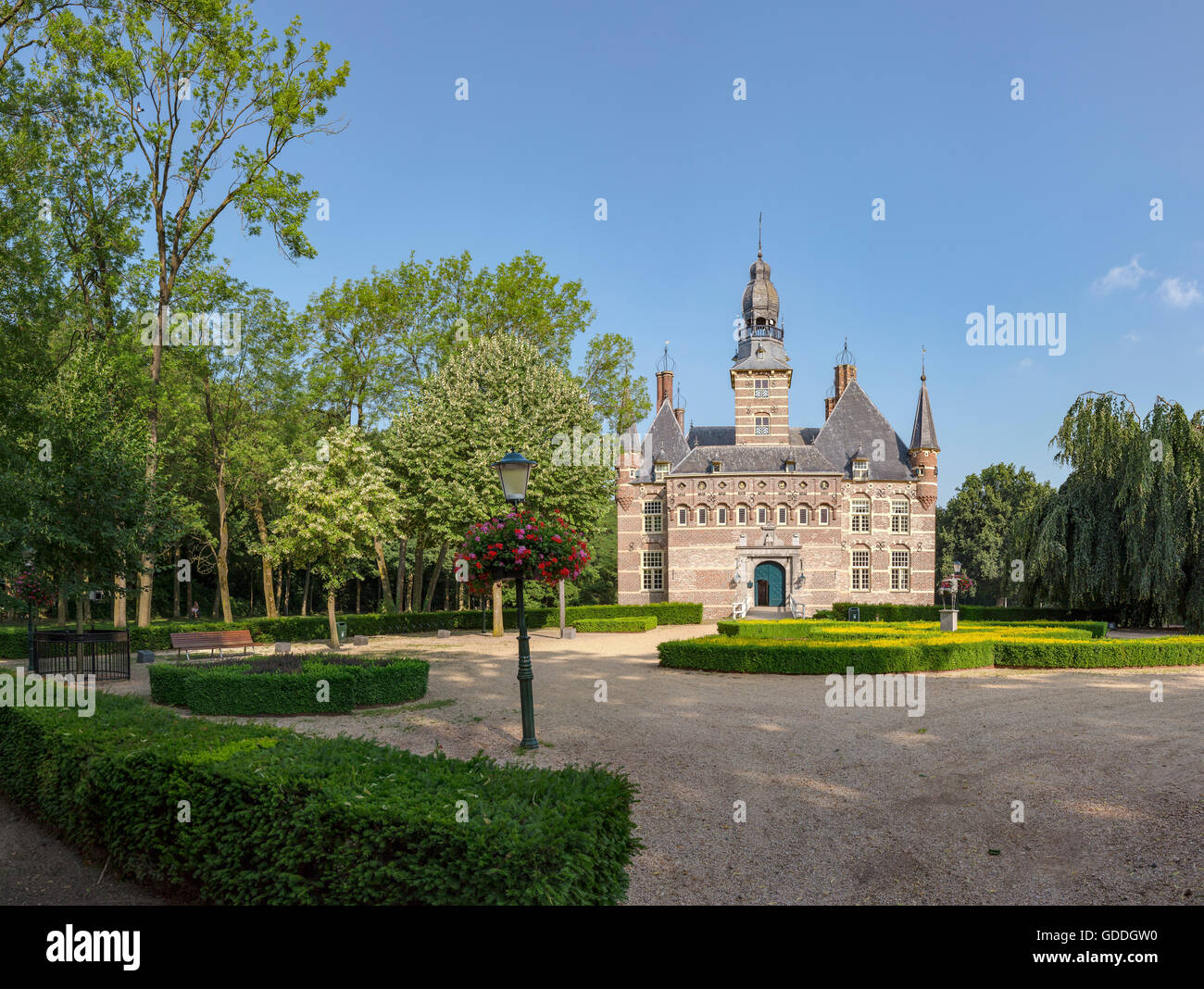 Wijchen, Gelderland, Museum, formalen Garten Stockfoto