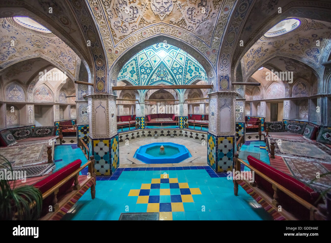 Iran, Kashan Stadt, Hamam Sultan Mir Ahmad, (Badehaus) Stockfoto