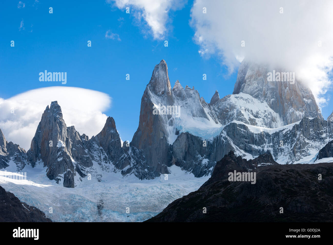 Cerro Fitz Roy, Argentinien, Patagonien Stockfoto