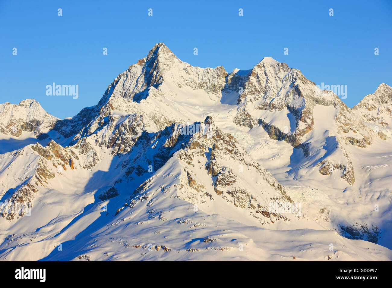 Ober Gabelhorn - 4063 ms, Wallis, Schweiz Stockfoto