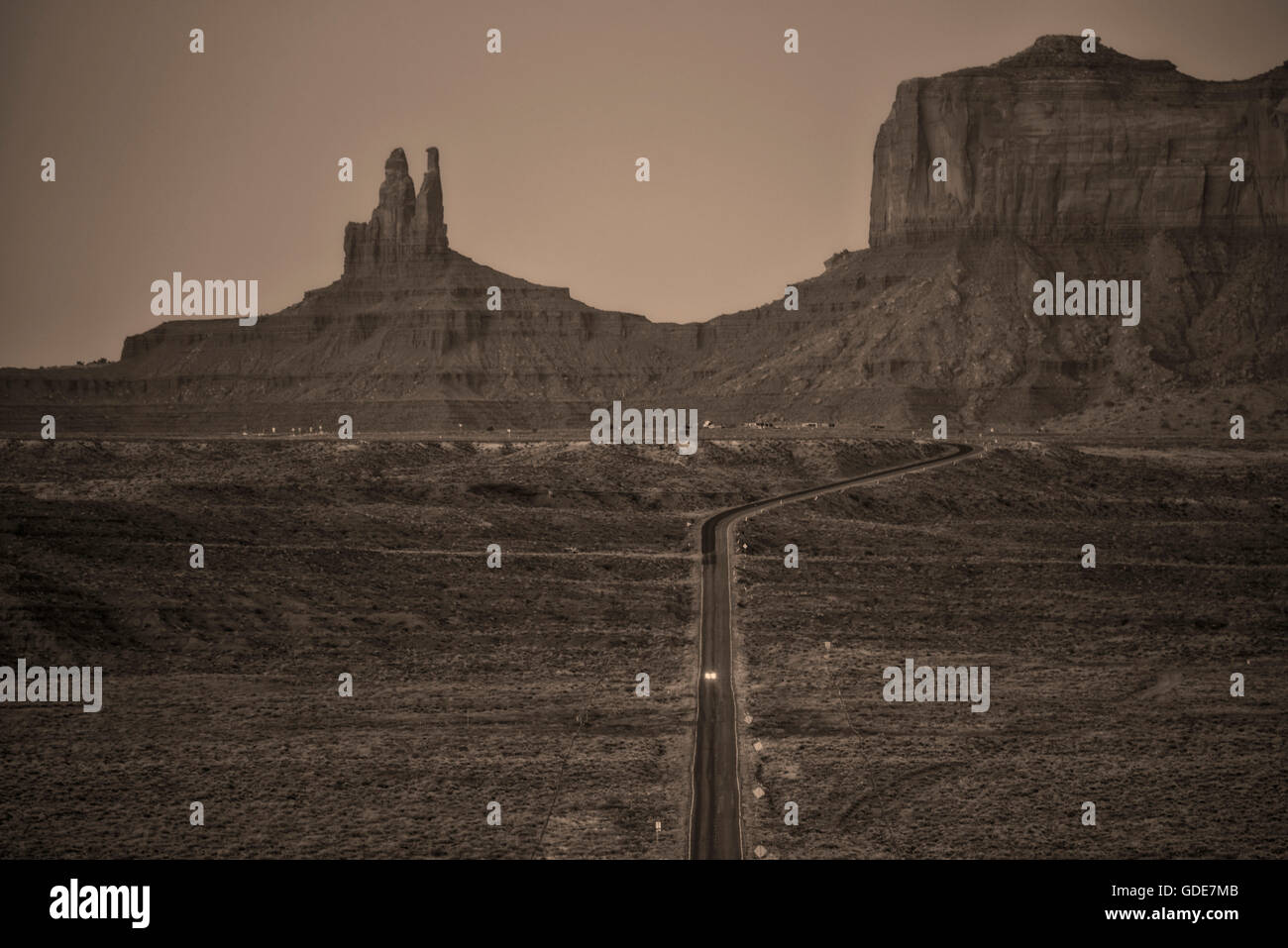 USA, Südwesten, Arizona, Navajo Indian Reservation, Monument Valley Tribal park Stockfoto