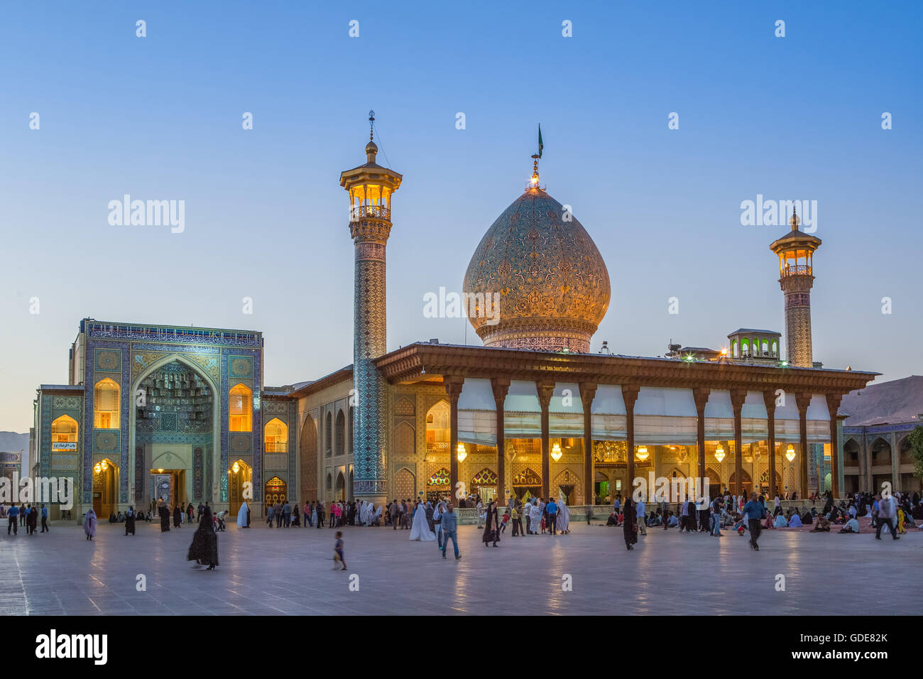 Iran, Shiraz Stadt Shah-e Cheragh Heiligtum Stockfoto