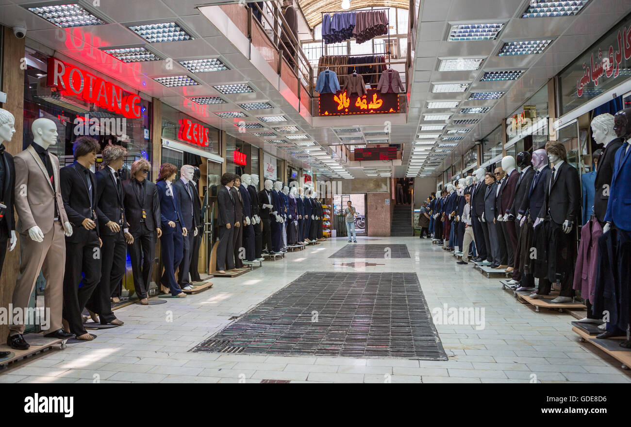 Iran, Teheran City Shopping Mall Stockfoto