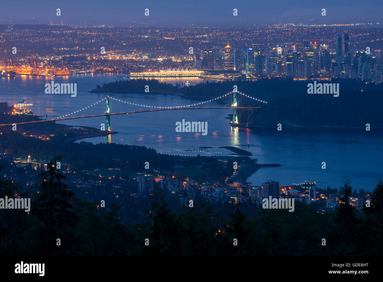 Lions Gate Bridge Stockfoto