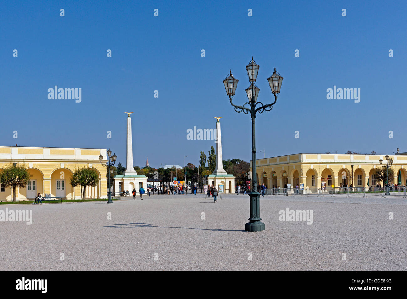 Schloss Schönbrunn, Eingang Stockfoto