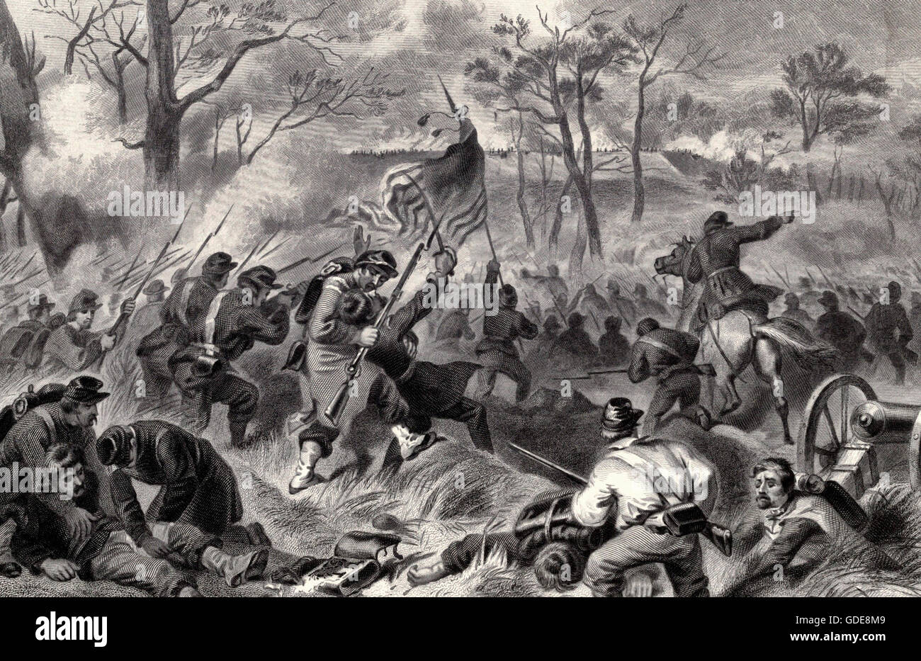 Eroberung von Fort Donelson, Tennessee, USA Bürgerkrieg Stockfoto