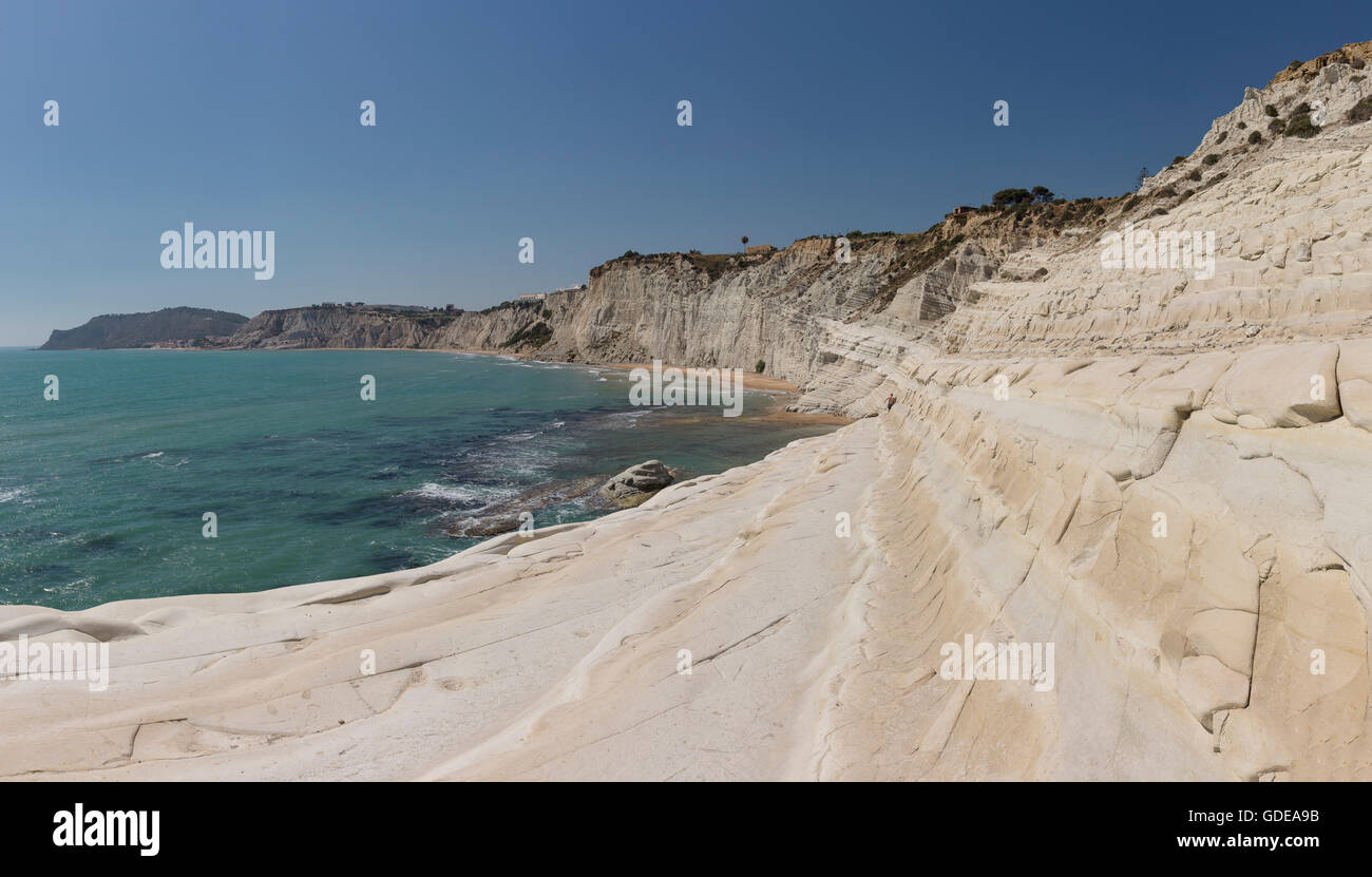 Scala dei Turchi, Treppe der Türken Stockfoto