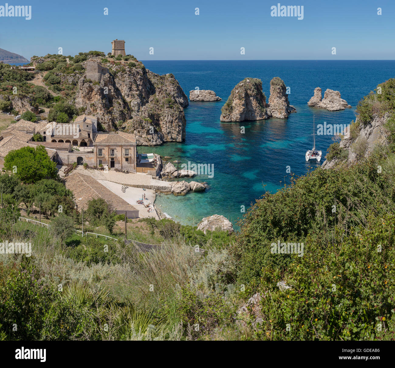 Tonnara di Scopello, Riserva Naturale Dello Zingaro Stockfoto