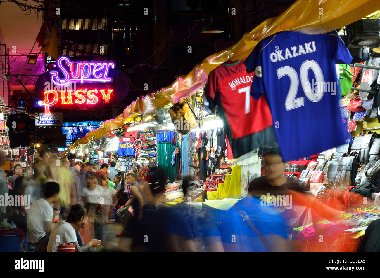 Patpong Nachtmarkt Bangkok Thailand Stockfotografie Alamy