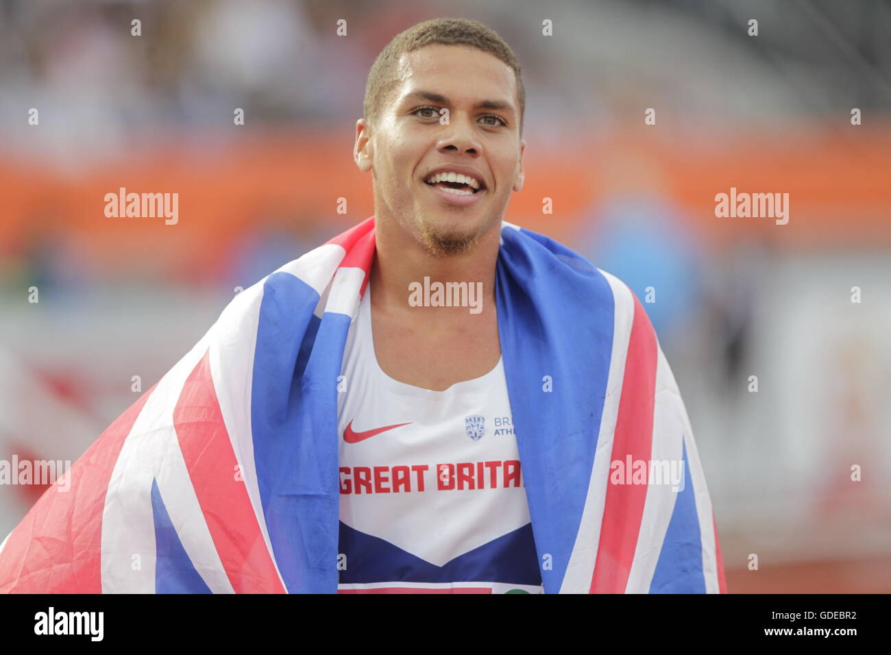 Amsterdam, Niederlande 10. Juli 2016 Elliot Giles 3. 800 m bis Amsterdam Europameisterschaft Stockfoto