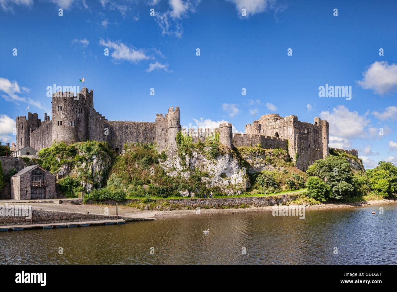 Pembroke Castle, Pembrokeshire, Wales, UK Stockfoto