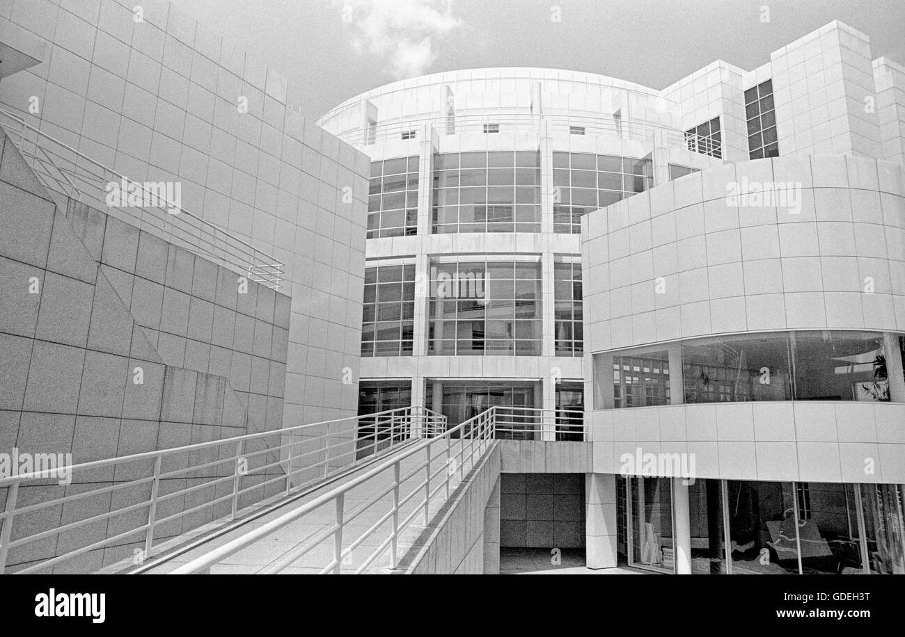 Atlantas High Museum of Art (in monochrom - schwarz / weiß) in den frühen 1980er Jahren fotografiert. Stockfoto