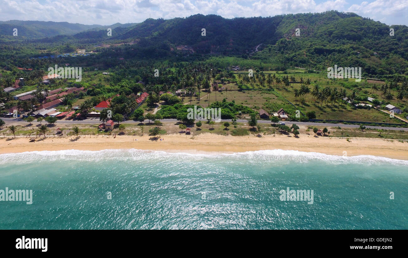 Strand von Kuta, Lombok, Indonesien Stockfoto
