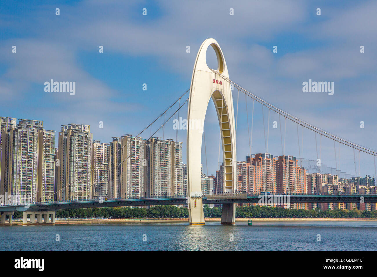 China, Provinz Guangdong Guangzhou Stadt, Liede Brücke, Liedecun Bezirk Stockfoto