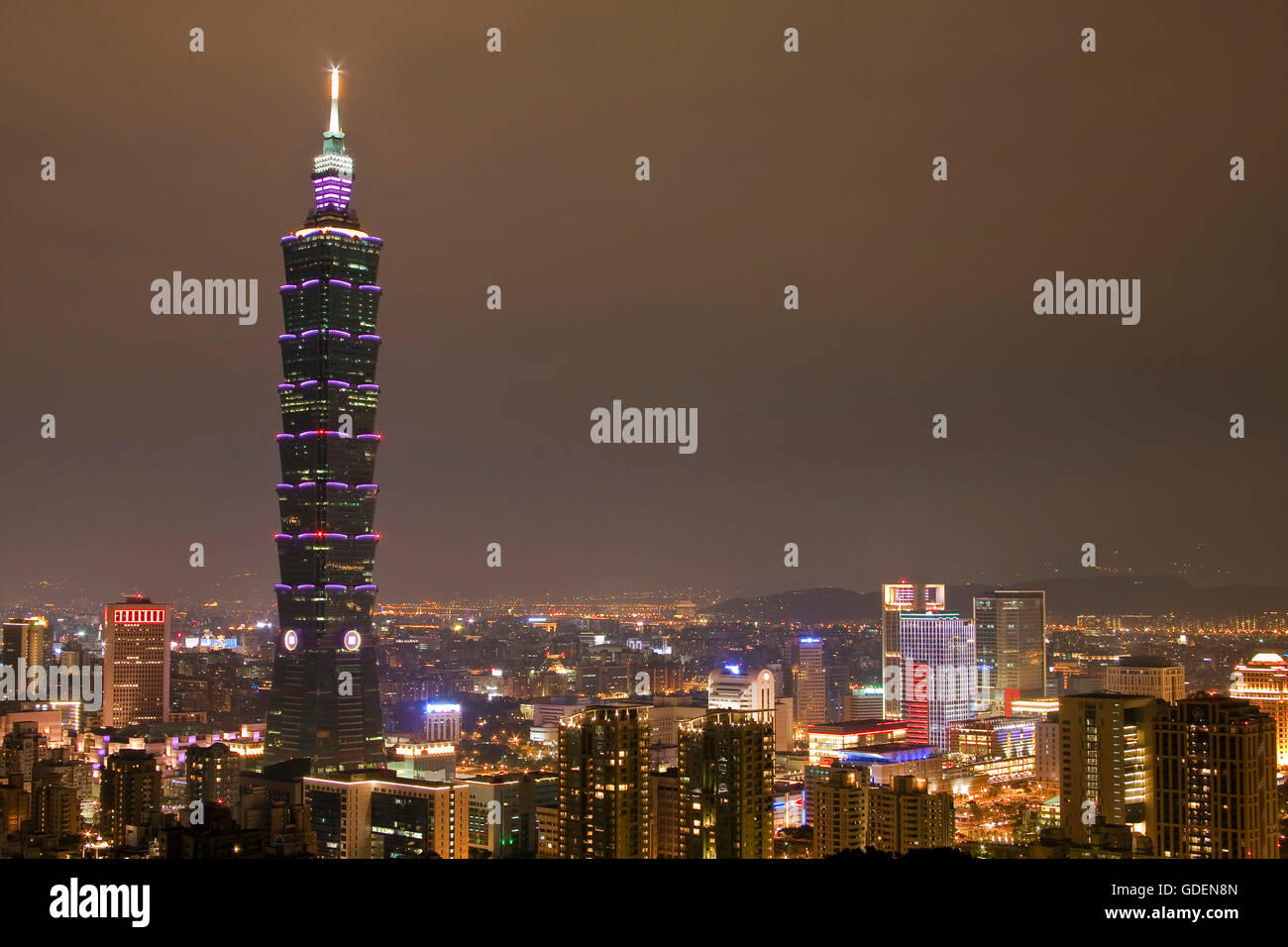 Taipeh-Tower 101, Taipeh, Taiwan Stockfoto