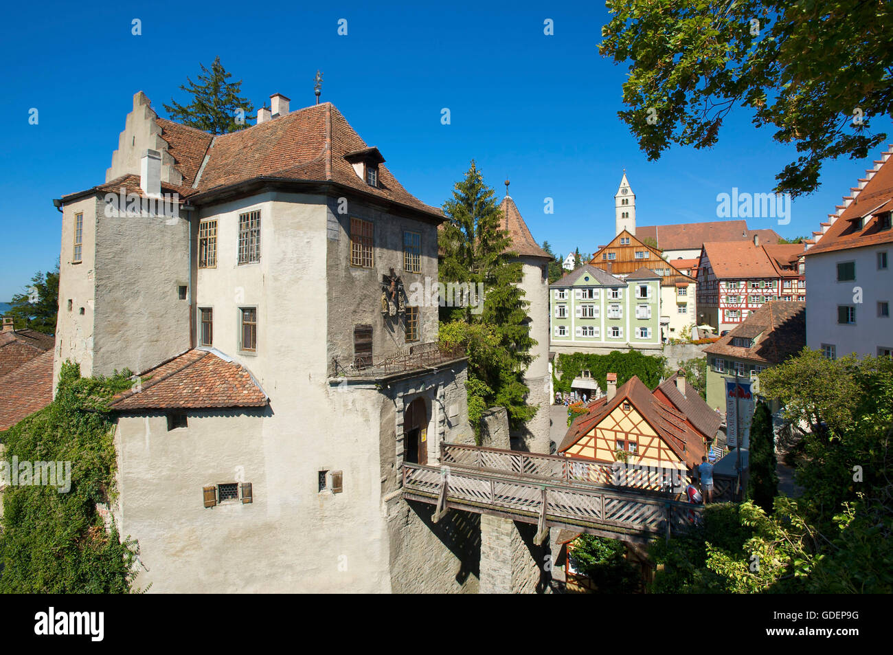 Burg Meersburg, Bodensee, Baden-Württemberg, Deutschland Stockfoto