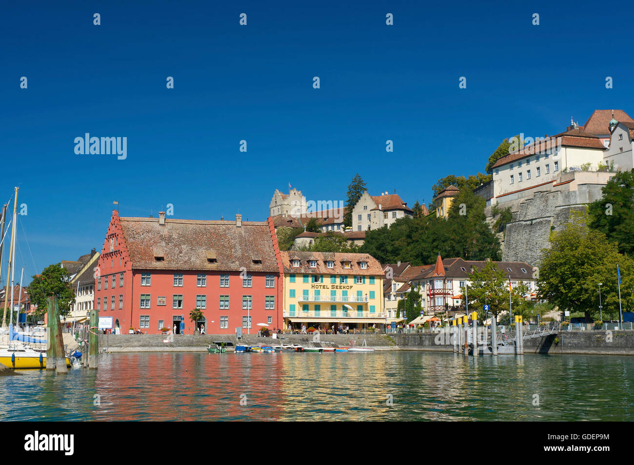 Burg Meersburg, Bodensee, Baden-Württemberg, Deutschland Stockfoto