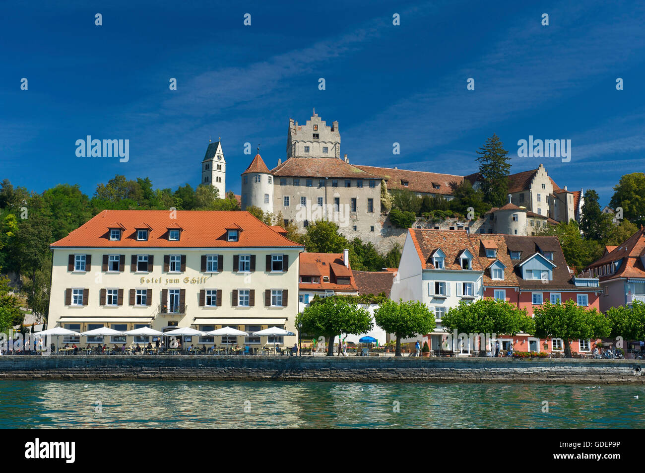 Burg Meersburg, Bodensee, Baden-Württemberg, Deutschland Stockfoto