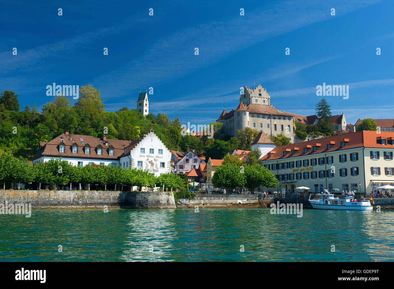 Burg Meersburg, Bodensee, Baden-Württemberg, Deutschland Stockfoto
