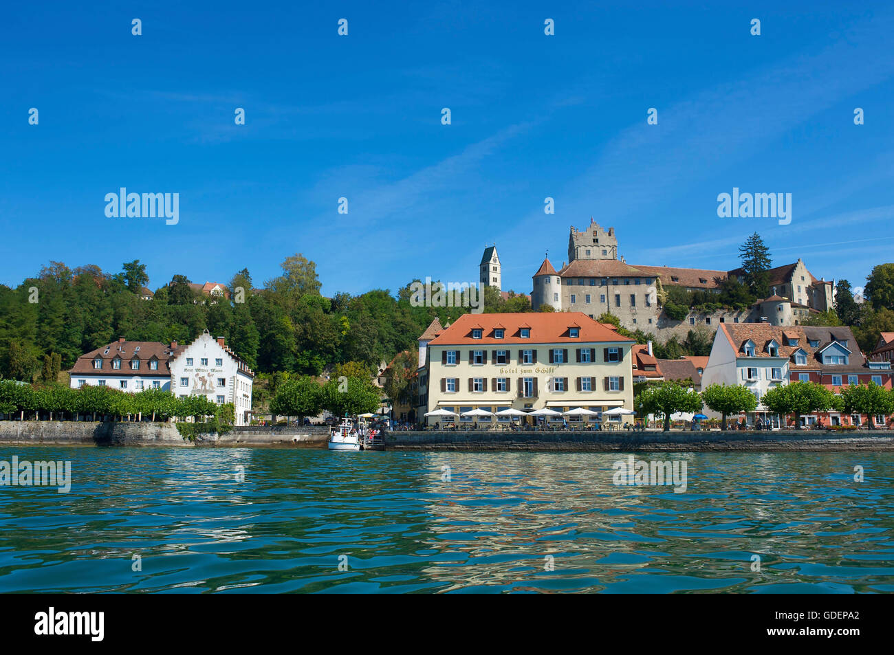 Burg Meersburg, Bodensee, Baden-Württemberg, Deutschland Stockfoto
