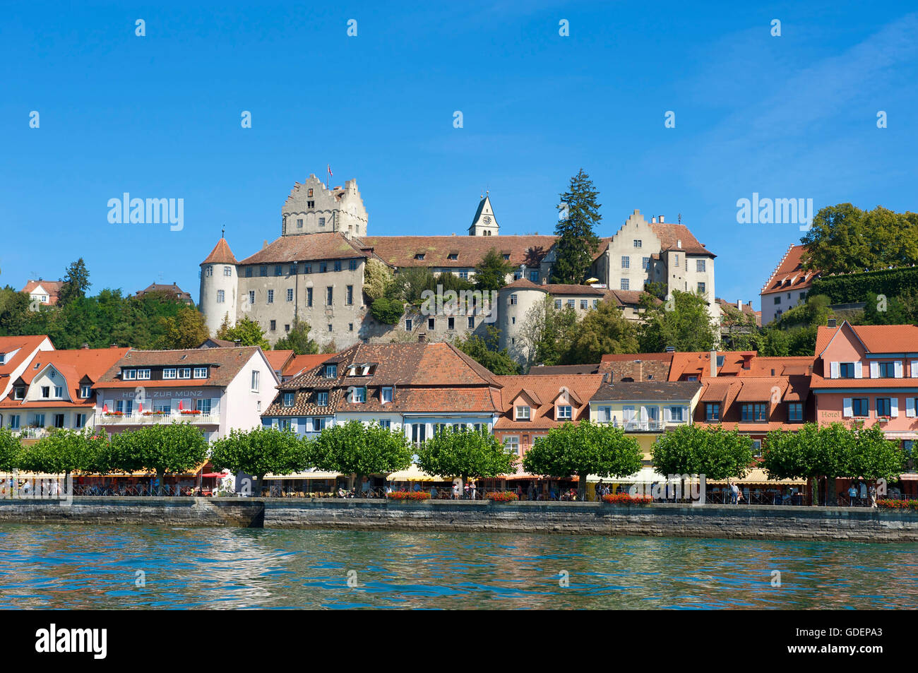 Burg Meersburg, Bodensee, Baden-Württemberg, Deutschland Stockfoto