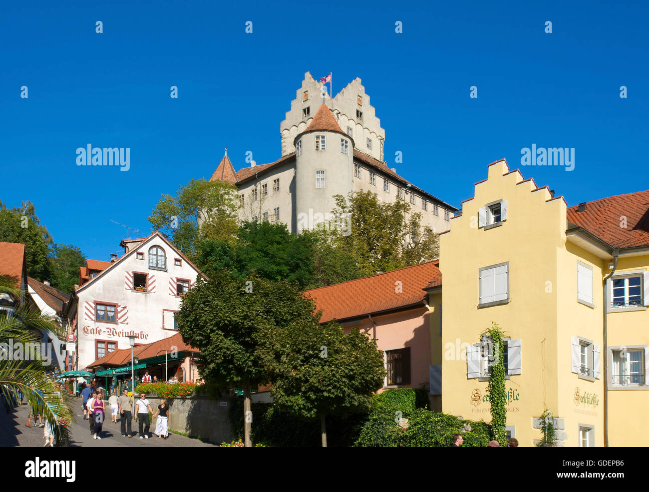 Burg Meersburg, Bodensee, Baden-Württemberg, Deutschland Stockfoto