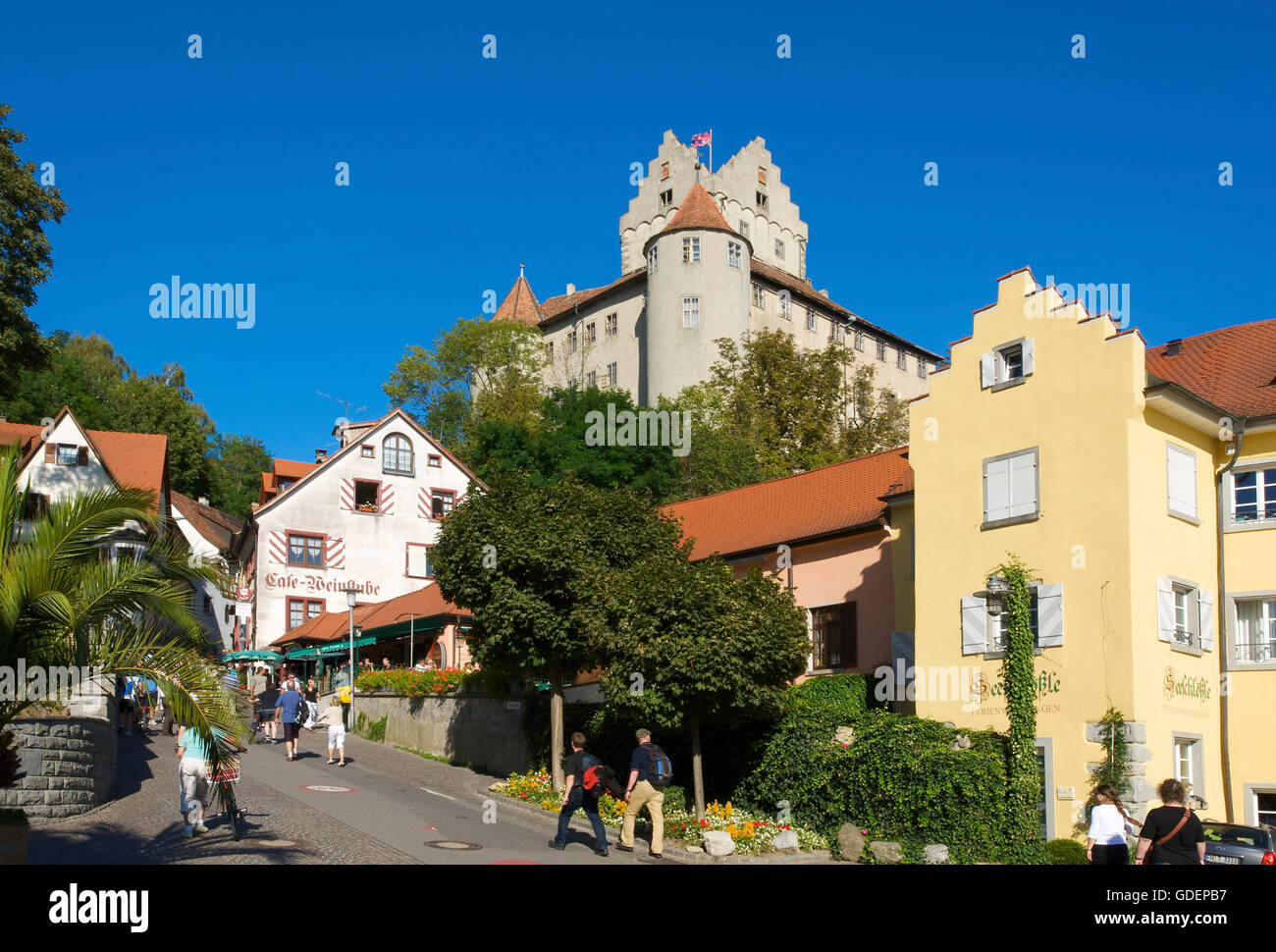Burg Meersburg, Bodensee, Baden-Württemberg, Deutschland Stockfoto