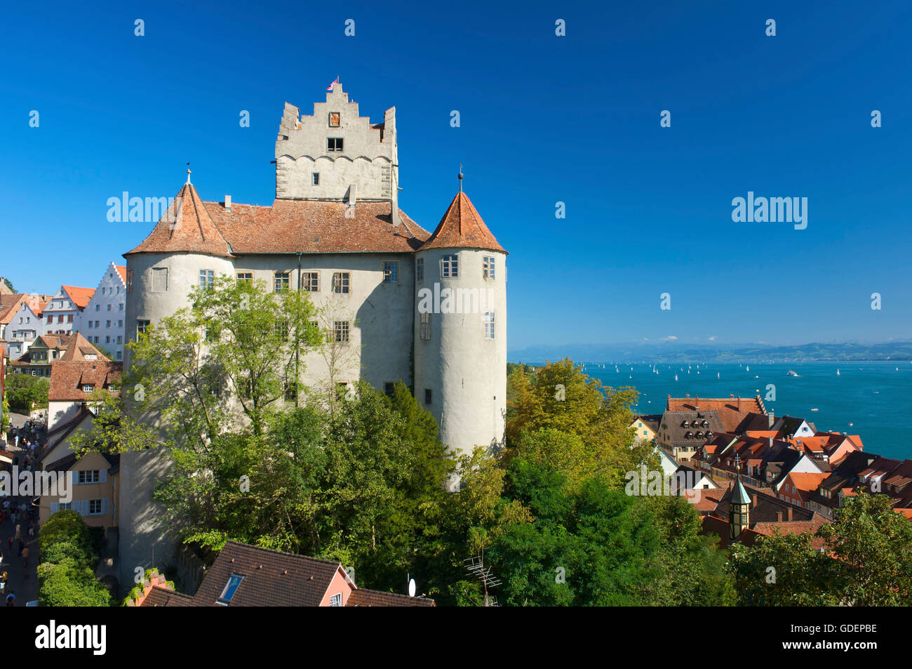Burg Meersburg, Bodensee, Baden-Württemberg, Deutschland Stockfoto