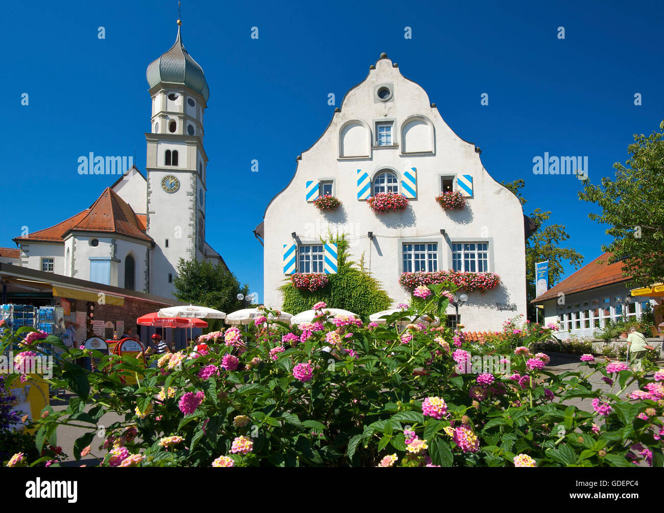 Wasserburg, Bodensee, Baden-Württemberg, Deutschland Stockfoto