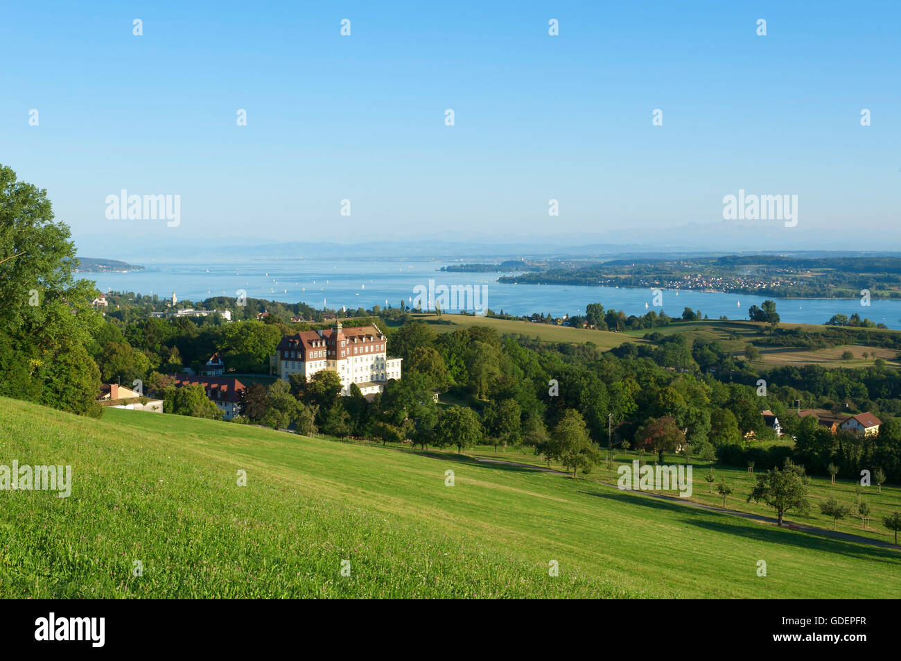 Schloss Spetzgart, Bodensee, Baden-Württemberg, Deutschland Stockfoto