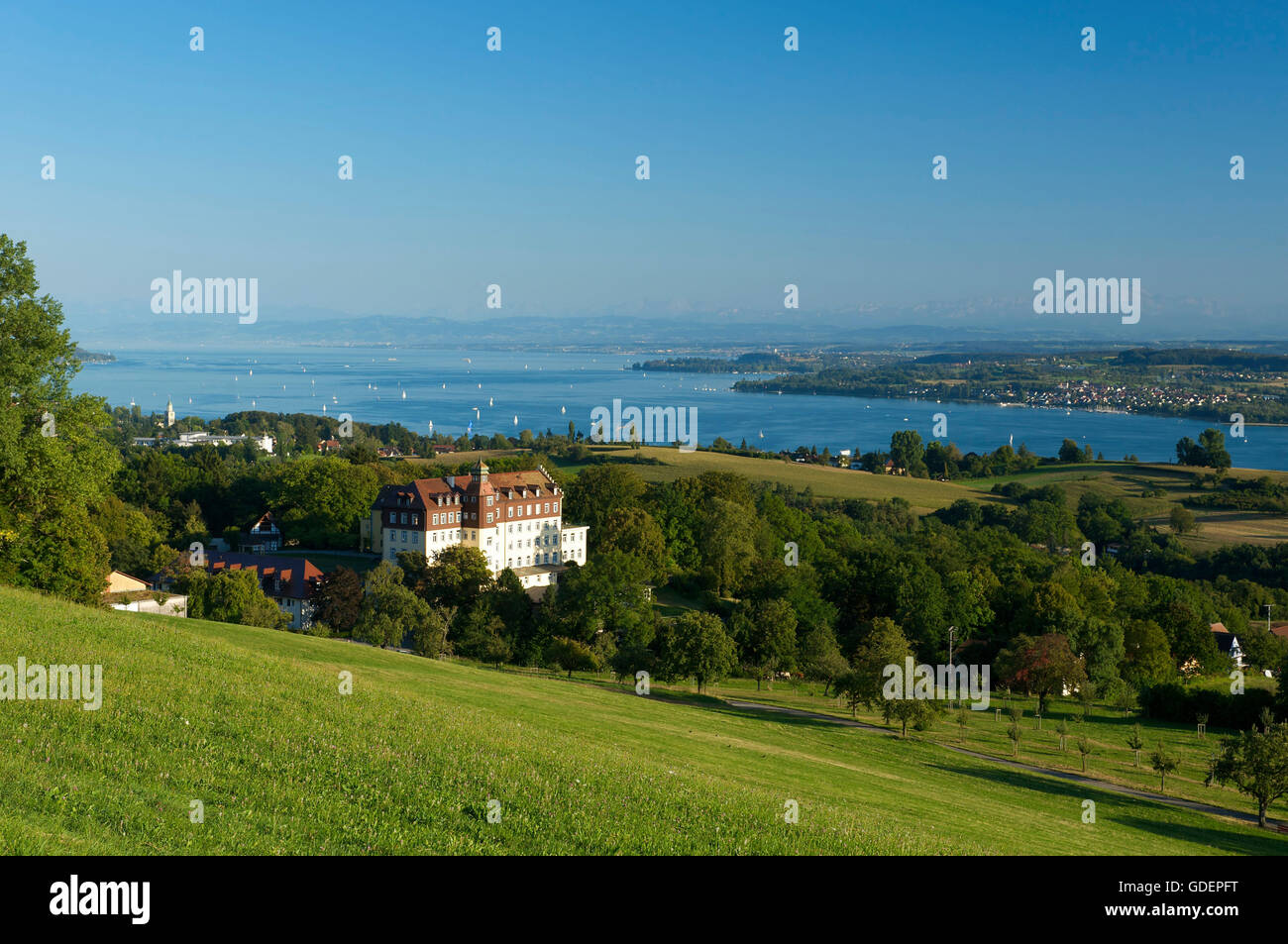 Schloss Spetzgart, Bodensee, Baden-Württemberg, Deutschland Stockfoto