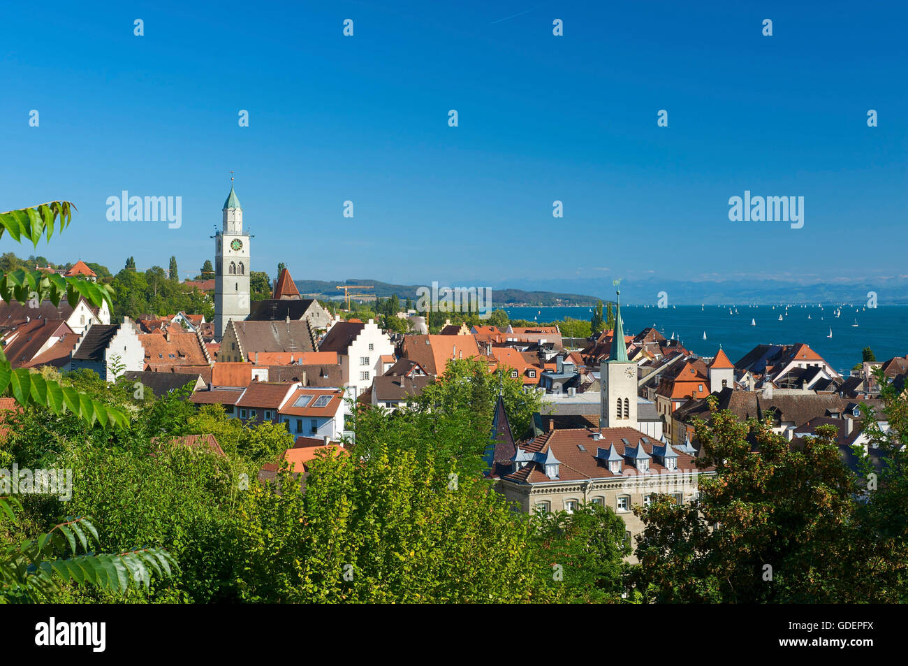 Überlingen, Bodensee, Baden-Württemberg, Deutschland Stockfoto