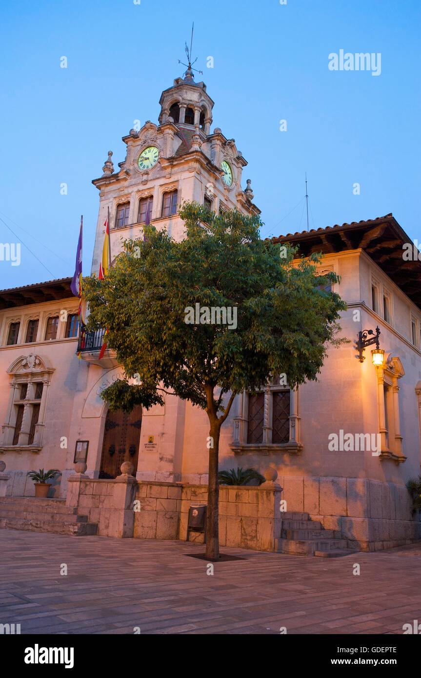 Die Altstadt von Alcudia, Mallorca, Mallorca, Balearen, Spanien Stockfoto