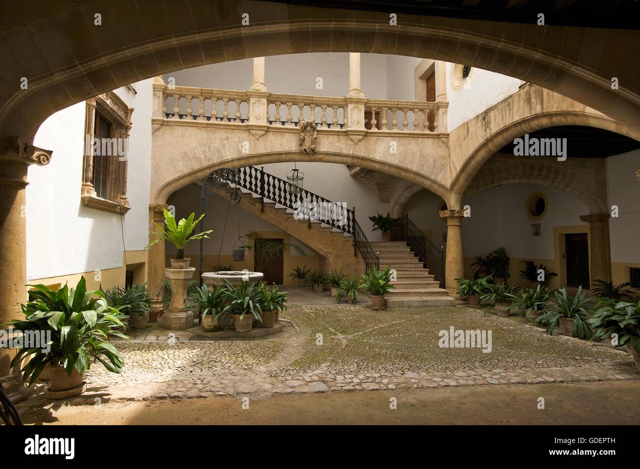 Casa Oleza in der Calle Morey, Palma De Mallorca, Mallorca, Mallorca, Balearen, Spanien Stockfoto