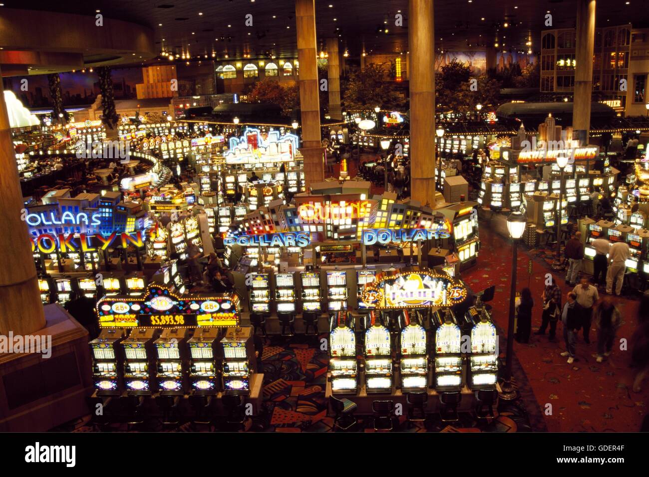 Spielendes Kasino in Las Vegas, Nevada, USA Stockfoto