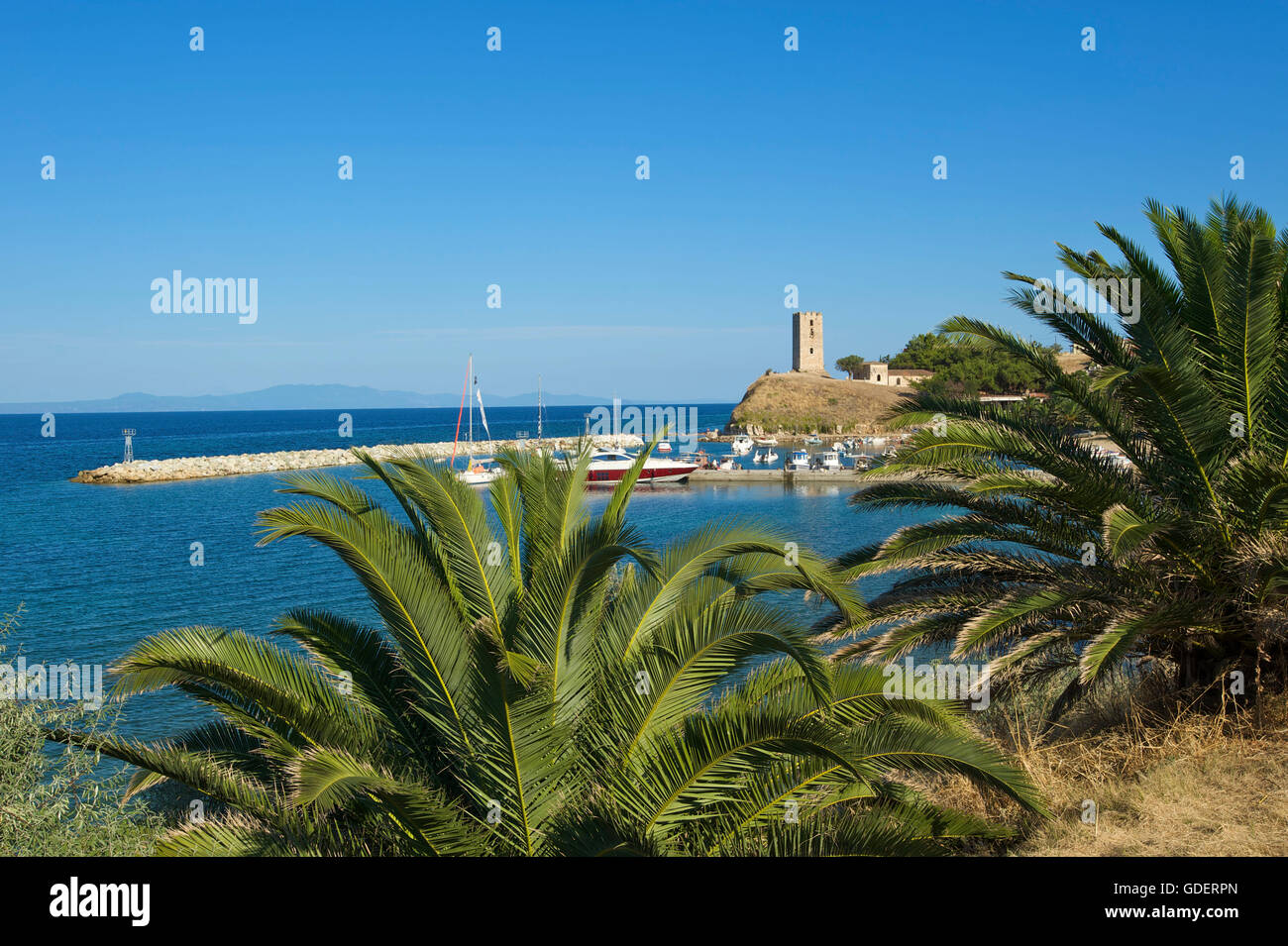 Nea Fokea, Kassandra, Chalkidiki, Chalkidiki, Griechenland Stockfoto